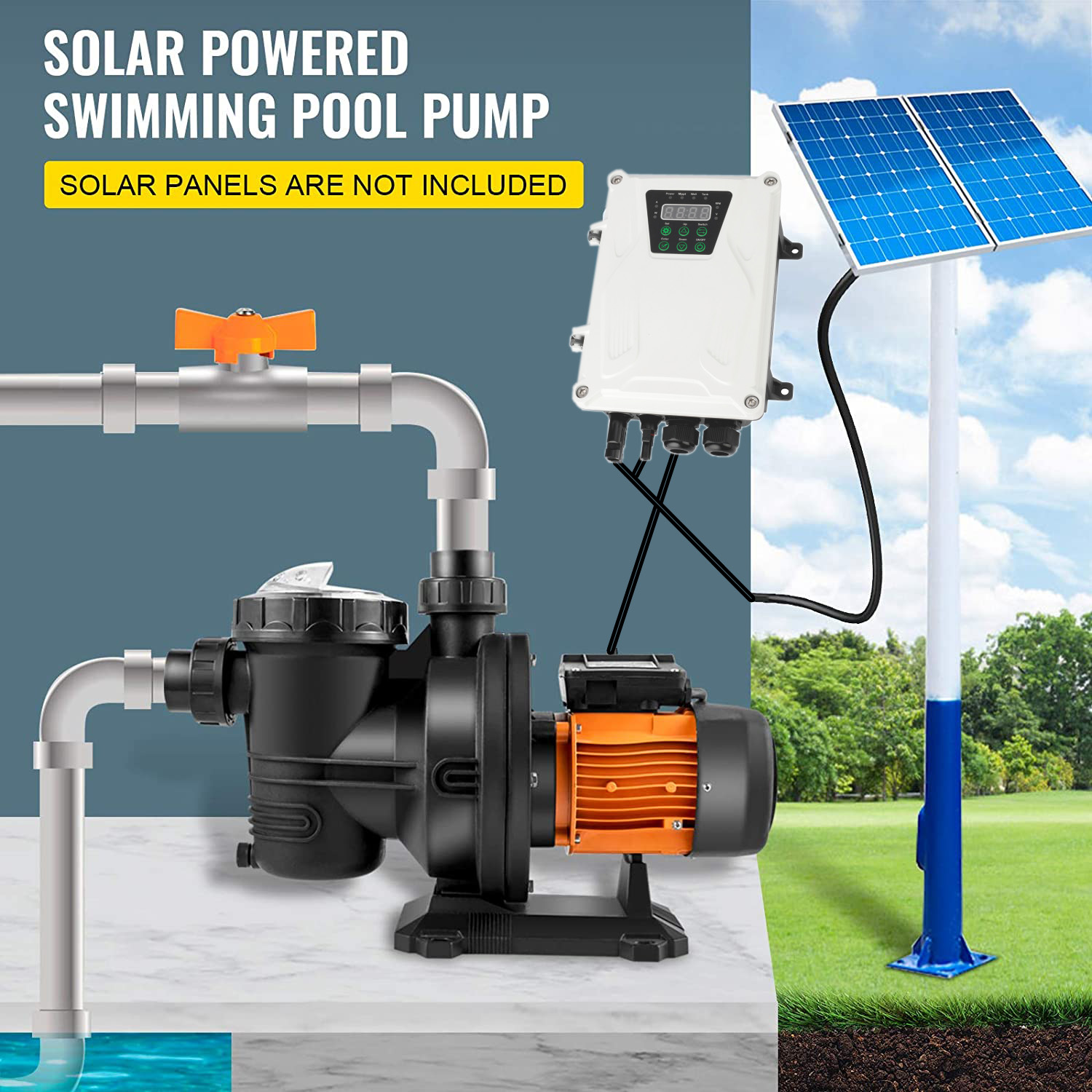 HZUSUN 500W Taşınabilir Havuz  - Solar Pool Pump Kit incelemesi ve fiyatı