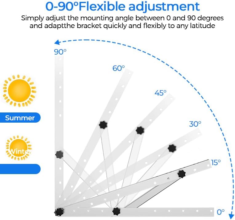 Premium 22 inç Ayarlanabilir G - Solar Panel Tilt Mount incelemesi ve fiyatı